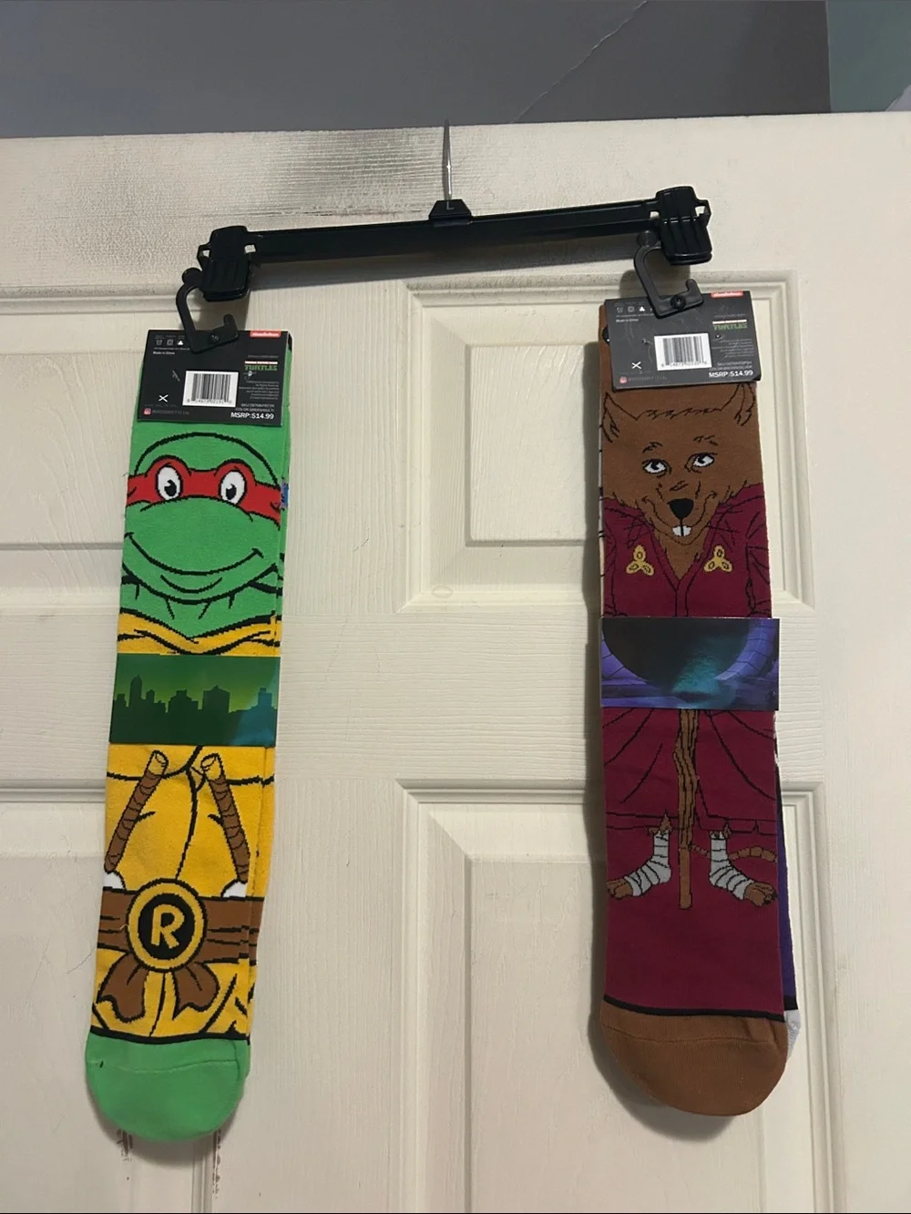 ODD SOX Teenage Mutant Ninja Turtles and Splinter & Shredder Crew Socks